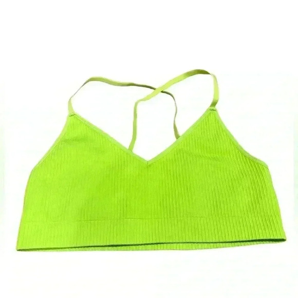 Good American Bralette Women's Size 3/4 (Large) Ribbed Athletic Bra - Picture 2 of 6